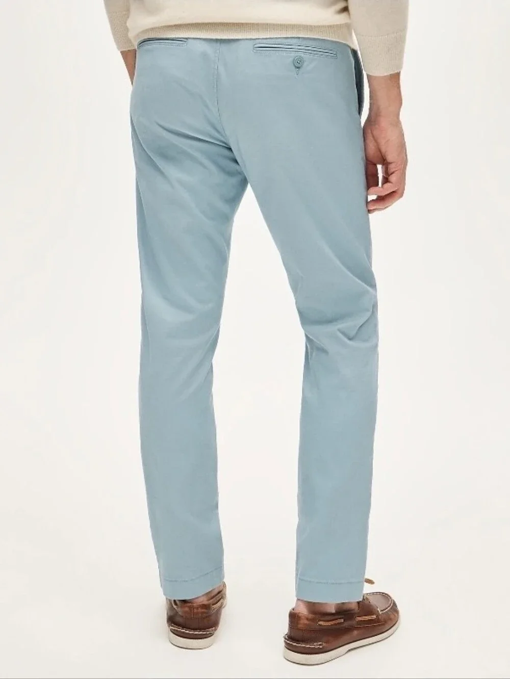 J. CREW 484 Slim-fit Stretch Chino pant in Sound Blue Size 31x32 $98 AR885 Nwot